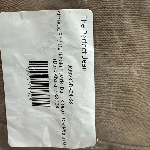 NWT The Perfect Jean Men's Classic Tan Straight Jeans stretch 38 x 34 Tall - Picture 9 of 9